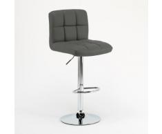 Sgabello Vintage Con Schienale : Sgabello in pelle e legno massiccio emerson sigaro cm