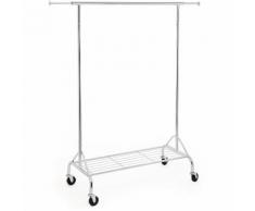 Stender Appendiabiti Attaccapanni con ruote Strutture cromate Carico MAX 50 kg HSR02S