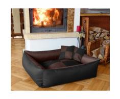 Cuccia cuccetta letto lettino per cani gatti animali 2 in 1 marrone l-xl-xxl misura xl 100x85