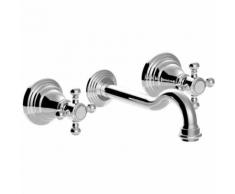 Lavabo a parete tre fori Paffoni Belinda FBLV003 | Cromo - 245 mm - melissa