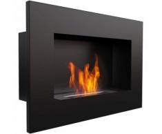 Camino A Bioetanolo Da Parete 60x40x16,2 Cm Flig Huston Nero