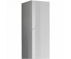 Mobile Pensile Da Bagno A Colonna 1 Anta In Melaminico Laccato 33,5x36x94cm Tft Primo Bianco