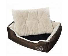 Letto per cani Marrone e Beige XXL