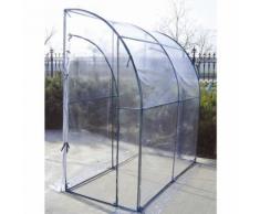 Serra a parete a due porte + telo PVC dimensioni 100x200x215 giardino esterni