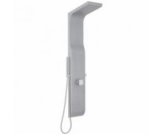 Alston Pannello Doccia Idromassaggio Manuale a 3 Vie in ABS - 1400 x 207 mm - Cromo/Grigio Chiaro