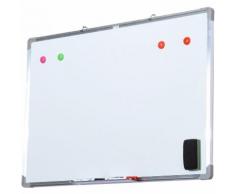 HomCom Lavagna magnetica con telaio in Alluminio 90x60cm