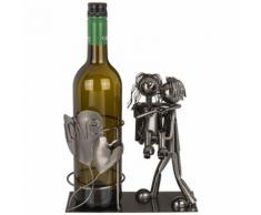 PORTABOTTIGLIA COPPIA ROMANTICI PORTA BOTTIGLIE VINO CENTRO TAVOLA CUCINA BAR