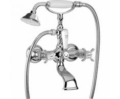 Gruppo vasca esterno con set doccia bugnatese princeton 800 | Cromo