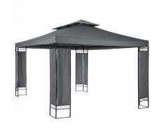 Lussuoso gazebo da giardino antracite