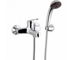 Rubinetto vasca esterno con doccia duplex - serie remix