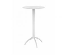TAVOLINO OCTOPUS COLOR BIANCO SNACK DA BAR DIAM. CM 60X108 H SIESTA