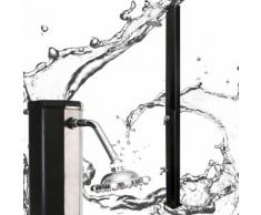 Doccia da giardino piscina a energia solare 35 litri nero