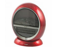 Termoventilatore effetto Camino 1500w Rosso