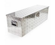 Baule in alluminio portattrezzi Cassa Box per attrezzi utensili 1230x380x380mm