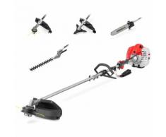 Attrezzo 5-in-1 65cc 4,9cv: Tagliabordi, Tosaerba, Potatore, Decespugliatore -GREENCUT