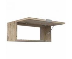 Pensile Arredo bagno | Quercia Sherwood - 60x25x25 cm - Maniglia con pistoncino