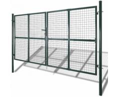 Cancello recinto per giardino rete griglia 289 x 200 cm / 306 x 250 cm