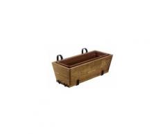 PORTAVASO BALCONE FISSO LEGNO VASO 65x22 BUZZI