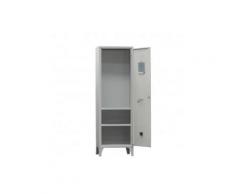 Armadio spogliatoio in metallo, 1 vano e 2 ripiani regolabili, Mis. 600 L x 500 P x 1950 H mm,