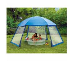 Gazzebo piscina in poliestere 3 porte 6 x 5,2 x 2,8 m