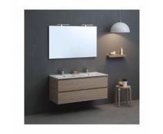 MOBILE BAGNO 120 CM CON DUE CASSETTI E DOPPIO LAVABO – MODELLO BERLIN