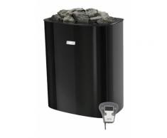 Stufa sauna NARVI prima qualità finlandese NCE da 6 a 9 Kw | Nero - 6,0 kW - comando incluso