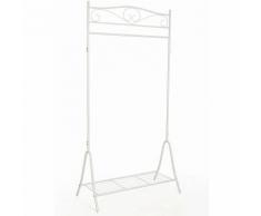 Nuovo Stand Appendiabiti Stender Attaccapanni di Ferro Stile Anticato Classico Bianco HSR01W
