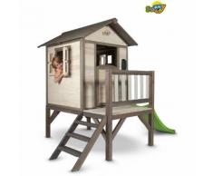 Casetta Legno Sunny Lodge XL + Scivolo Playhouse Giardino Gioco Regalo Bimbi