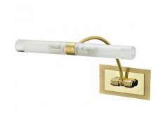 Applique Lampada Sopra Specchio Bagno Metallo Oro Diffusori Vetro G9 Intec Spot-q2