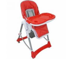 Seggiolone Per Bambini, Sedia Pieghevole Per Bambini, Rosso, Dimensioni letto disteso: 105 x 75 x