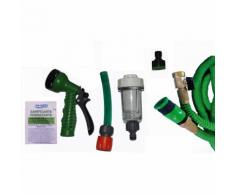 KIT CARICO ACQUA CAMPER CON FILTRO SEDIMENTI TUBO PISTOLA CANNA SANIFICANTE