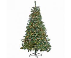 Albero di Natale super folto pino verde con 820 rami e 540 luci 1,80 metri