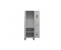 Armadio spogliatoio in metallo, 1 vano e 2 ripiani regolabili, Mis. 600 L x 500 P x 1950 H mm,