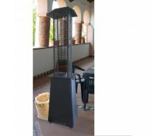 Stufa Fungo a Pellet 14kw Bruciatore con Vetro da Giardino per Esterno Terrazzo
