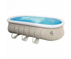 Piscina Fuori Terra Ovale 610x360x122cm Jilong Grigia