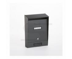 Cassetta postale silmec 10-20184 grigio ferro in acciaio verniciato con tetto