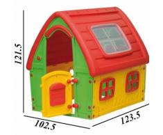 Casetta Gioco Bambini Fairy House In Plastica 123x102x121 Cm Interno Esterno