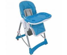 Seggiolone Per Bambini, Sedia Pieghevole Per Bambini, Blu, Dimensioni letto disteso: 105 x 75 x 60