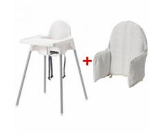 Ikea antilop seggiolone seggiolino con cintura di sicurezza,bianco color argento tipo: seggiolone