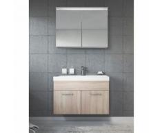 Mobili da bagno Paso 02 80cm, sonoma rovere chiaro, armadio mobiletto lavabo Mobili Armadietto