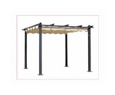 GAZEBO mod. oasi 3x3 mt. palo in alluminio 90x90 cm ombrellone