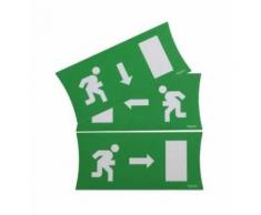 Kit 3 Pittogrammi Schneider per lampade di emergenza RILUX T5 OVA50225