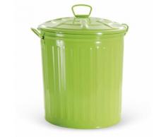 Bidone per rifiuti colore verde – 62 L cestino pattumiera immondizia spazzatura