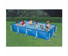 Piscina fuoriterra da giardino piscina montabile intex rettangolare misure 220x150x60
