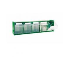 Cassettiera componibile modulare in plastica 5 cassetti 60x14xh16.8 cm modello Madia