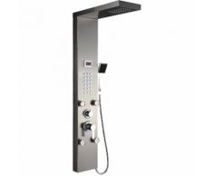 Pannello LCD Colonna Doccia in Acciaio Inox con Getti Idromassaggio Funzioni da massaggi, doccia a