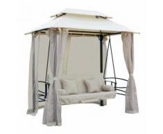 Dondolo mod. Giunone con gazebo e zanzariere misura 206x125x220h cm
