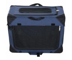 PawHut Trasportino per Cani e Gatti Pieghevole Blu nero 70 à — 52 à — 52cm