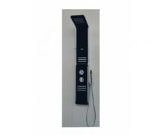 Colonna doccia idro Abs nera 2 griglie idromassaggio