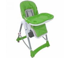 Seggiolone Per Bambini, Sedia Pieghevole Per Bambini, Verde, Dimensioni letto disteso: 105 x 75 x